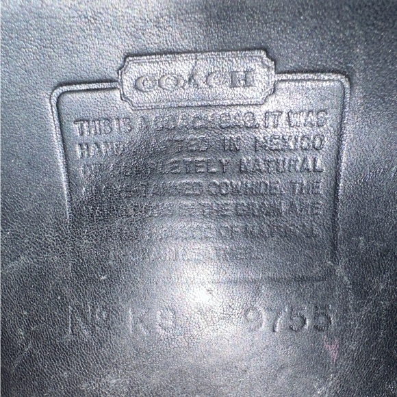 Vintage Black Leather Coach Penny Crossbody Purse - Picture 7 of 15